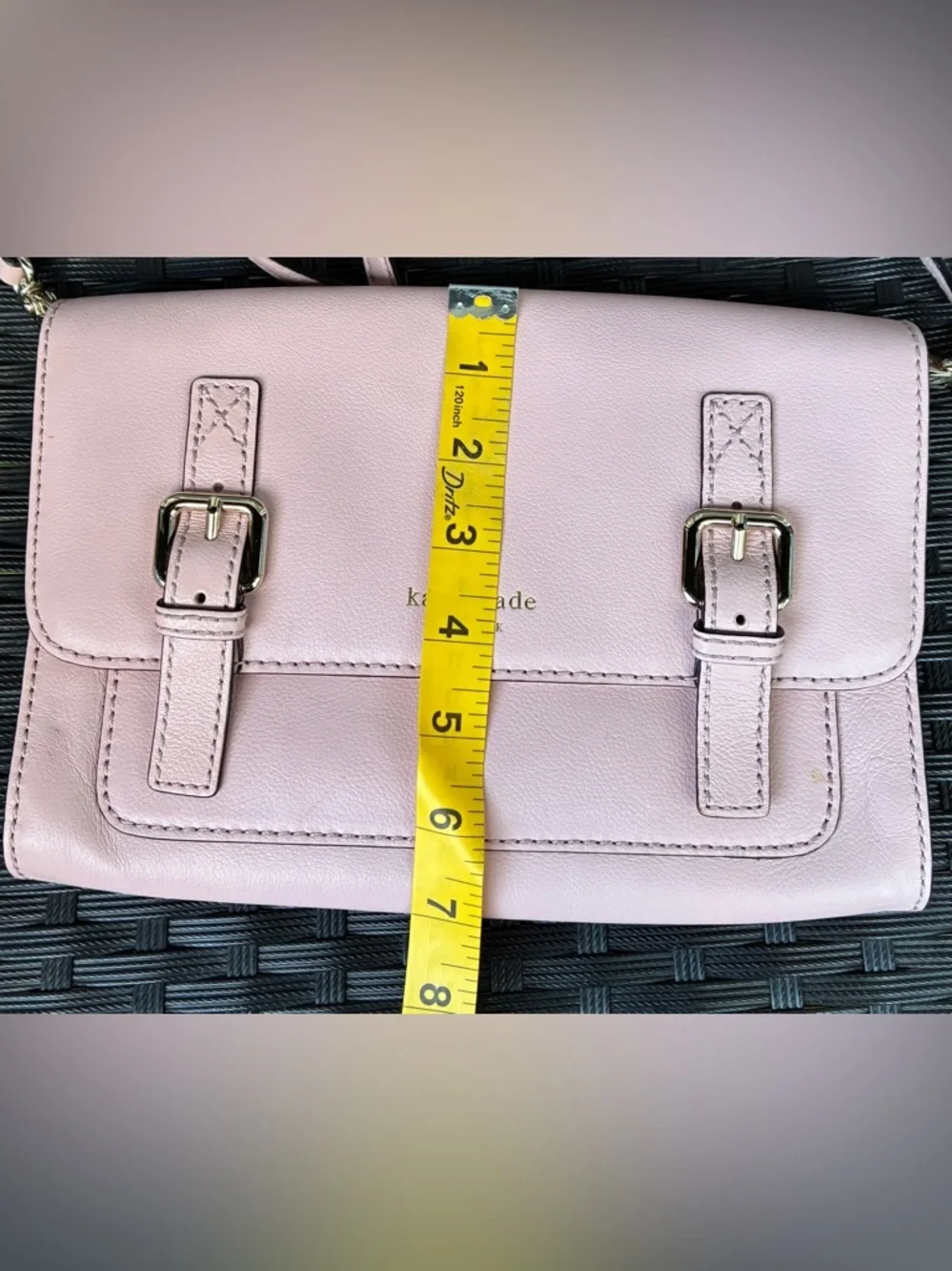 kate spade Light Pink Leather Crossbody Bag.